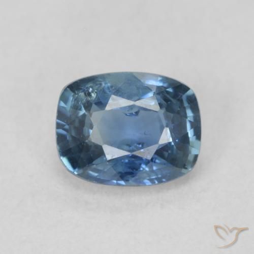 0.59ct Natural Deep Blue Sapphire, Cushion, VS