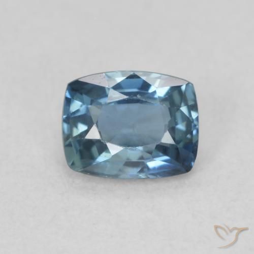 0.52 ct Blue Sapphire Gemstone, Sapphire Gem in Cushion-Cut Shape for Sale.