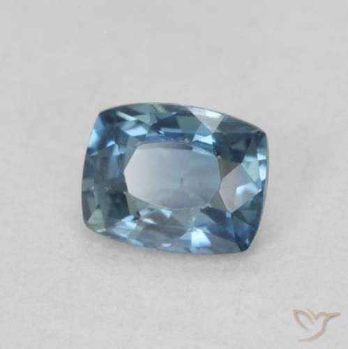 0.52 ct Blue Sapphire Stone, Natural Sapphire in Cushion-Cut Shape for Sale