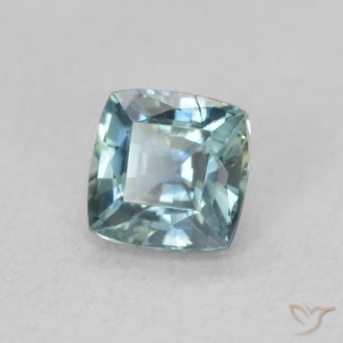 0.55 ct Blue Sapphire Stone, Natural Sapphire in Cushion-Cut Shape for Sale
