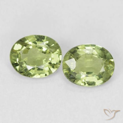 0.87ctw Natural Light Forest Green Sapphire, Oval, VVS-VS