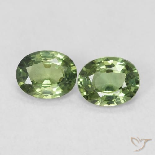 0.75ctw Natural Forest Green Sapphire, Oval, VVS-VS