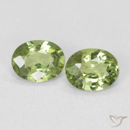0.77ctw Natural Light Forest Green Sapphire, Oval, VS