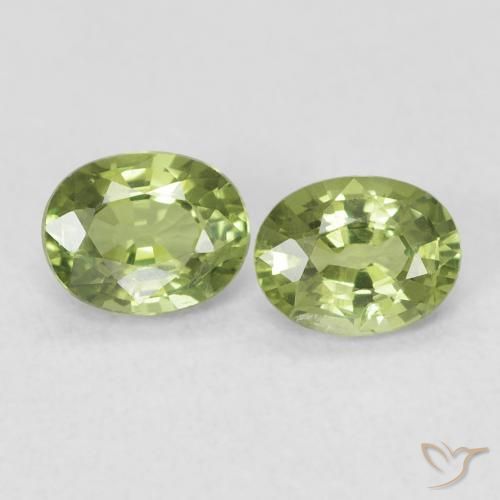 0.85ctw Natural Medium Green Sapphire, Oval, VS