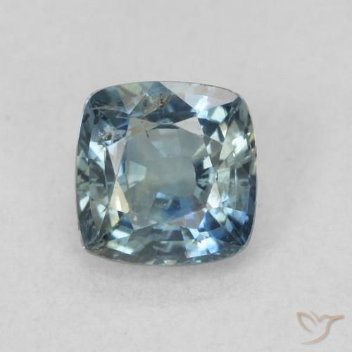 0.74ct Natural Teal Sapphire, Cushion, VS