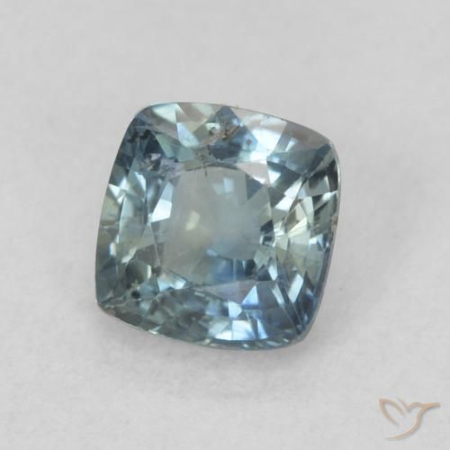0.74 ct Blue Sapphire Stone, Natural Sapphire in Cushion-Cut Shape for Sale