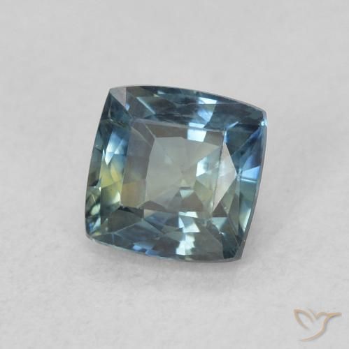 0.64 ct Blue Sapphire Stone, Natural Sapphire in Cushion-Cut Shape for Sale