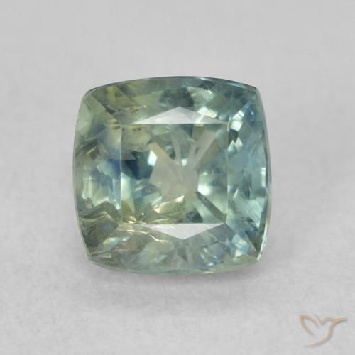 0.98ct Natural Teal Sapphire, Cushion, VS
