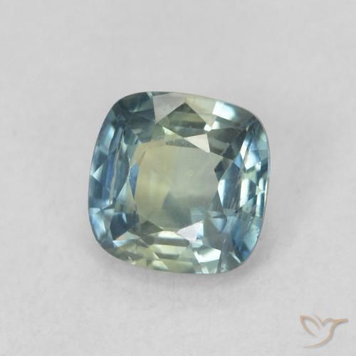0.60 ct Blue Sapphire Stone, Natural Sapphire in Cushion-Cut Shape for Sale