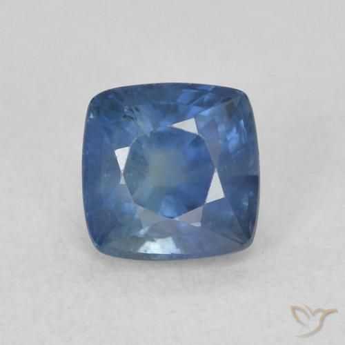 0.82ct Natural Navy Blue Sapphire, Cushion, VS