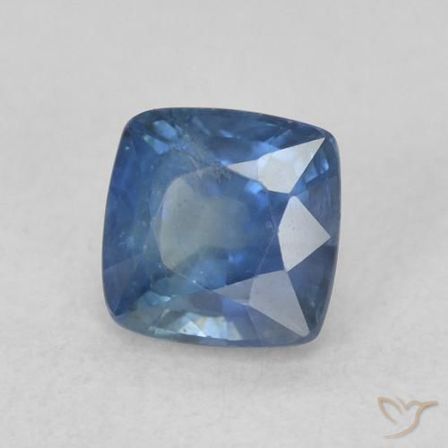 0.82 ct Blue Sapphire Stone, Natural Sapphire in Cushion-Cut Shape for Sale