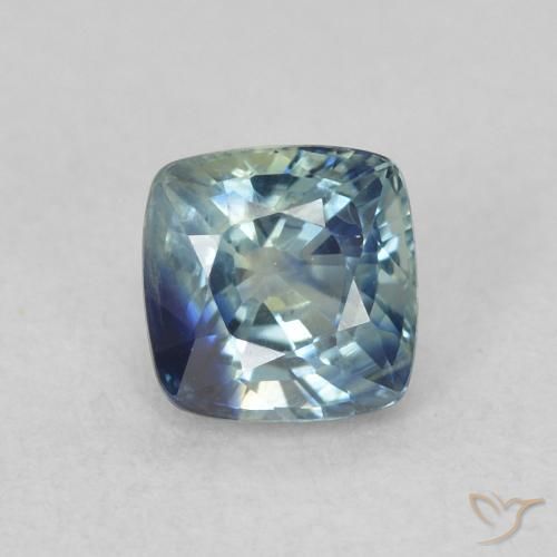 0.71ct Natural Teal Sapphire, Cushion, VS