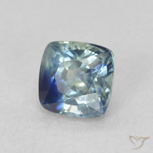 0.71 ct Blue Sapphire Stone, Natural Sapphire in Cushion-Cut Shape for Sale