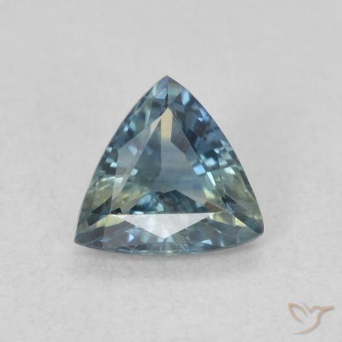 0.51ct Natural Teal Sapphire, Trillion, VS