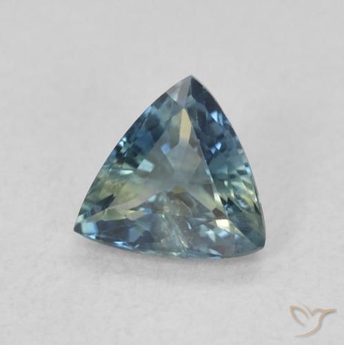 0.51 ct Blue Sapphire Stone, Natural Sapphire in Trillion Facet Shape for Sale