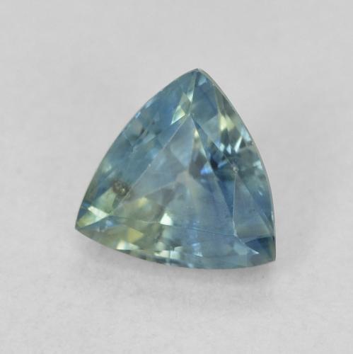 0.76 ct Blue Sapphire Stone, Natural Sapphire in Trillion Facet Shape for Sale