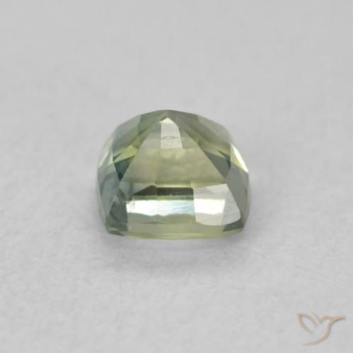 Sapphire Gemstone in 4 x 4 mm (calibrated) Size for Sale, Sapphire Stone in Medium Light-Green Color