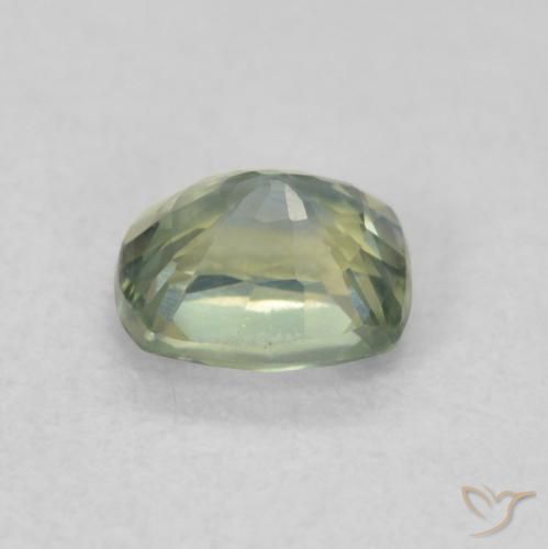 Sapphire Gemstone in 5.1 x 4.2 mm Size for Sale, Sapphire Stone in Blue-Green Color