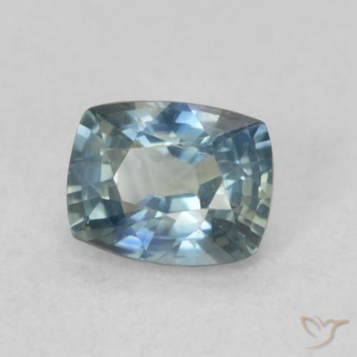 0.68 ct Blue Sapphire Stone, Natural Sapphire in Cushion-Cut Shape for Sale