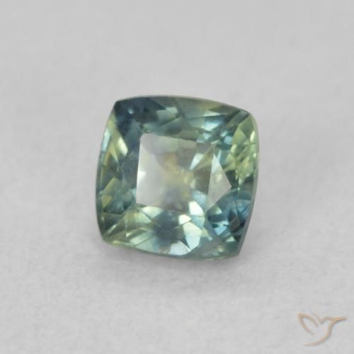 0.56 ct Blue Sapphire Stone, Natural Sapphire in Cushion-Cut Shape for Sale