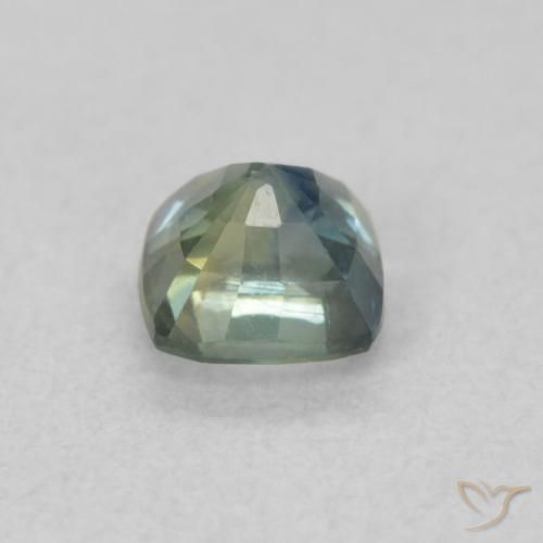 Sapphire Gemstone in 4.2 x 4.2 mm Size for Sale, Sapphire Stone in Medium Blue Green Color