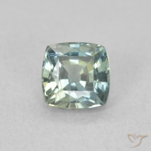 0.57ct Natural Teal Sapphire, Cushion, VS