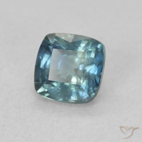 0.68 ct Blue Sapphire Stone, Natural Sapphire in Cushion-Cut Shape for Sale