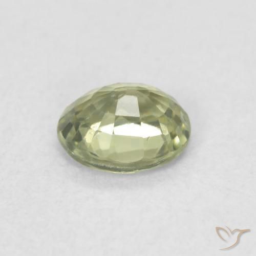 Sapphire Gemstone in 5 x 4 mm (calibrated) Size for Sale, Sapphire Stone in Medium Green Color