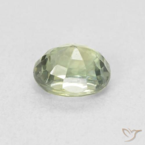 Sapphire Gemstone in 5 x 4 mm (calibrated) Size for Sale, Sapphire Stone in Light Green Color