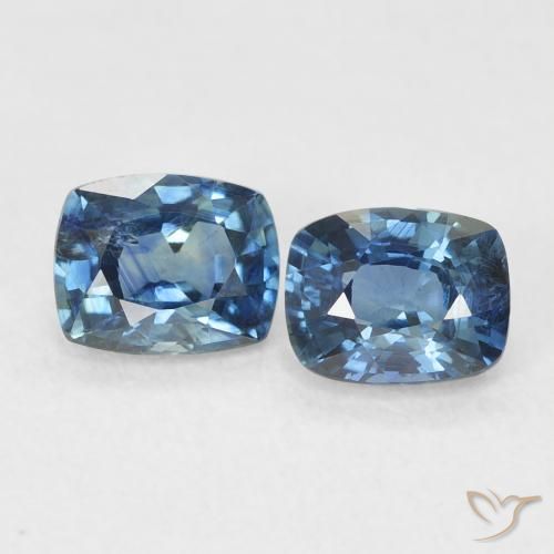 1.15ctw Natural Teal Sapphire, Cushion, VS
