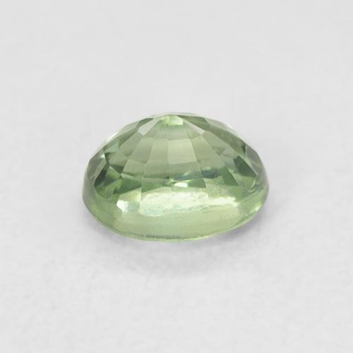 Sapphire Gemstone in 5.2 x 4.2 mm Size for Sale, Sapphire Stone in Very Light Green Color