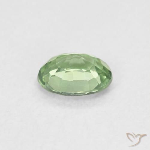 Sapphire Gemstone in 5 x 4 mm (calibrated) Size for Sale, Sapphire Stone in Light Green Color