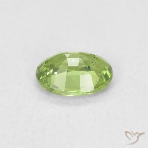 Sapphire Gemstone in 5 x 4 mm (calibrated) Size for Sale, Sapphire Stone in Pear Green Color