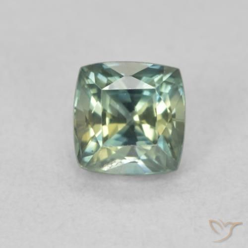 0.67ct Natural Teal Sapphire, Cushion, VS