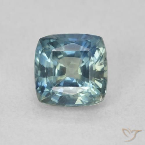 0.74ct Natural Teal Sapphire, Cushion, VS