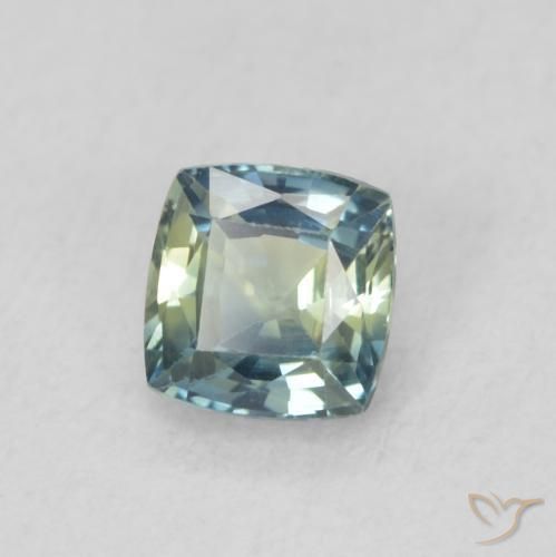 0.53 ct Blue Sapphire Stone, Natural Sapphire in Cushion-Cut Shape for Sale