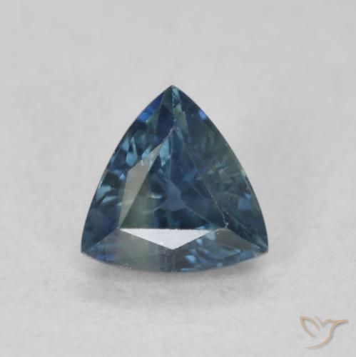 0.55ct Natural Teal Sapphire, Trillion, VS
