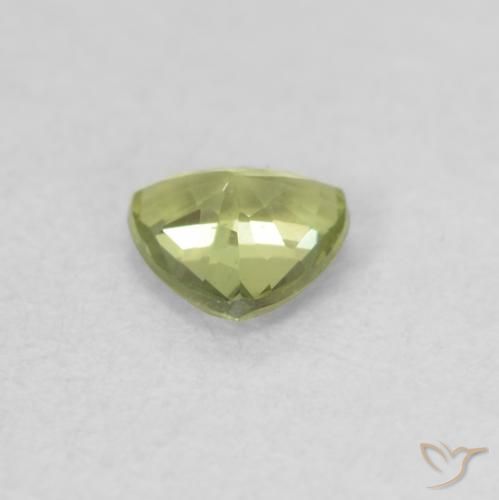 Sapphire Gemstone in 4.2 x 4.2 mm Size for Sale, Sapphire Stone in Lemon Yellow Color