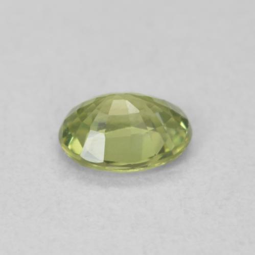 Sapphire Gemstone in 5 x 4 mm (calibrated) Size for Sale, Sapphire Stone in Yellow Green Color
