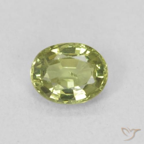 0.45ct Natural Light Green Sapphire, Oval, VS