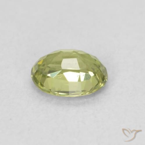 Sapphire Gemstone in 5 x 4 mm (calibrated) Size for Sale, Sapphire Stone in Light Green Color