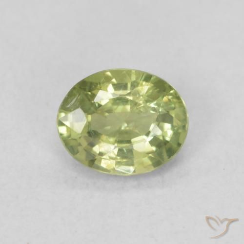 0.43ct Natural Warm Forest Green Sapphire, Oval, VS