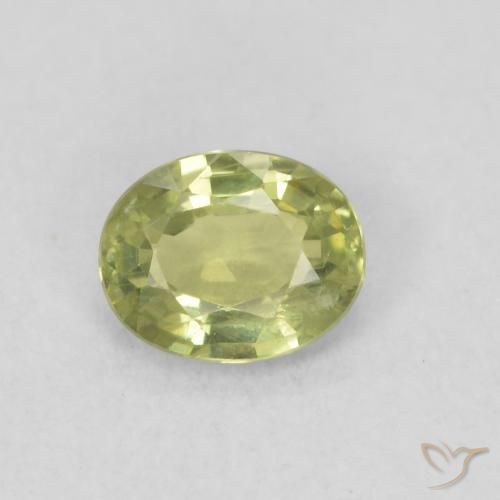 0.41ct Natural Warm Earthy Green Sapphire, Oval, VS
