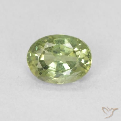 0.42ct Natural Light Forest Green Sapphire, Oval, VS