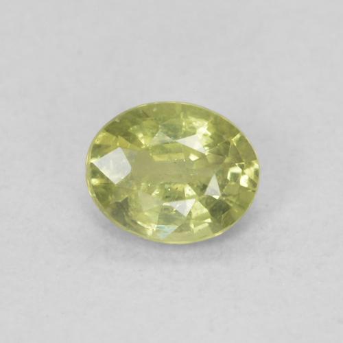0.42ct Natural Warm Earthy Green Sapphire, Oval, VS