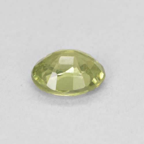 Sapphire Gemstone in 6 x 4 mm (calibrated) Size for Sale, Sapphire Stone in Warm Earthy Green Color