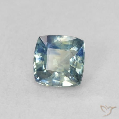 0.44 ct Blue Sapphire Stone, Natural Sapphire in Cushion-Cut Shape for Sale