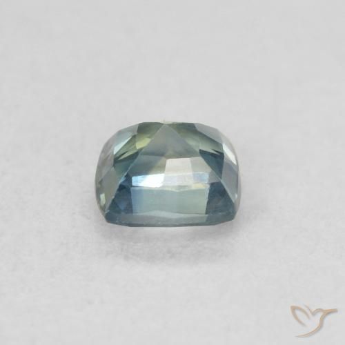Sapphire Gemstone in 4 x 4 mm (calibrated) Size for Sale, Sapphire Stone in Greenish Blue Color