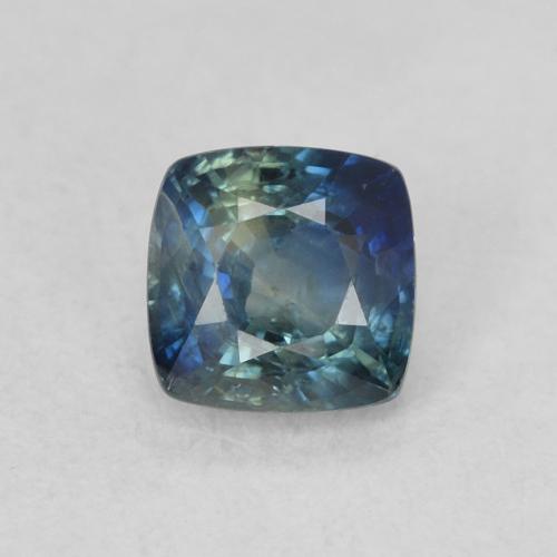 0.63ct Natural Teal Sapphire, Cushion, VS