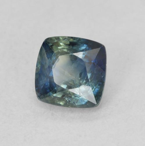 0.63 ct Blue Sapphire Stone, Natural Sapphire in Cushion-Cut Shape for Sale